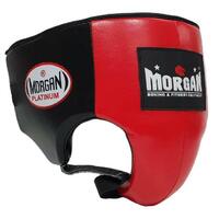 MORGAN PLATINUM LEATHER  ABDO GUARD[X Large Red]