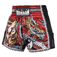 MORGAN RED DRAGON MUAY THAI SHORTS [Medium]