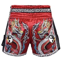 MORGAN RED DRAGON MUAY THAI SHORTS [Medium]